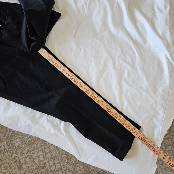 Women’s White House Black Market The Slim Crop blk dress pants slacks SZ 8R NWT - Picture 12 of 16